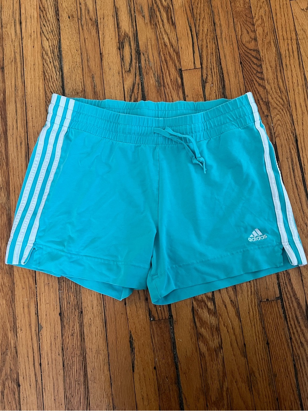 Vintage Teal Running Shorts